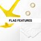G128 Combo Pack: 16 Ft Telescoping Aluminum Flagpole (Silver) & Rhode Island RI No Golden Border Flag 3x5 Ft, ToughWeave Series Embroidered 300D Polyester | Pole with Flag Included